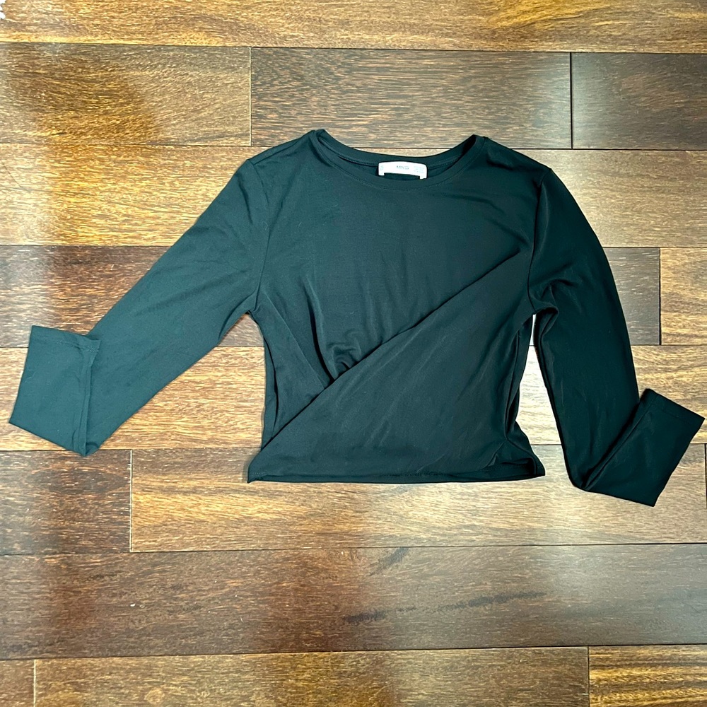 MNG Mango camiseta long sleeve t size XS black new with tags